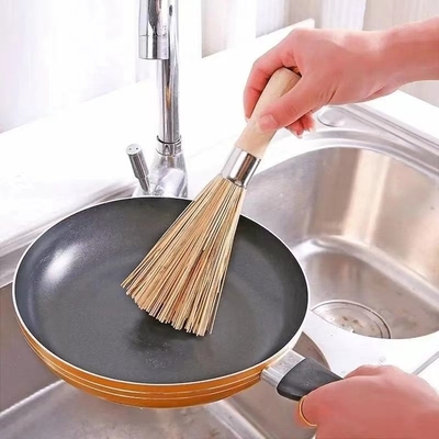 250mm Biodegradable Bamboo Brown Brushes In Kitchen Restaurants And Bars Practiced Tool